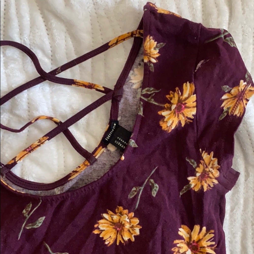 Floral crop top